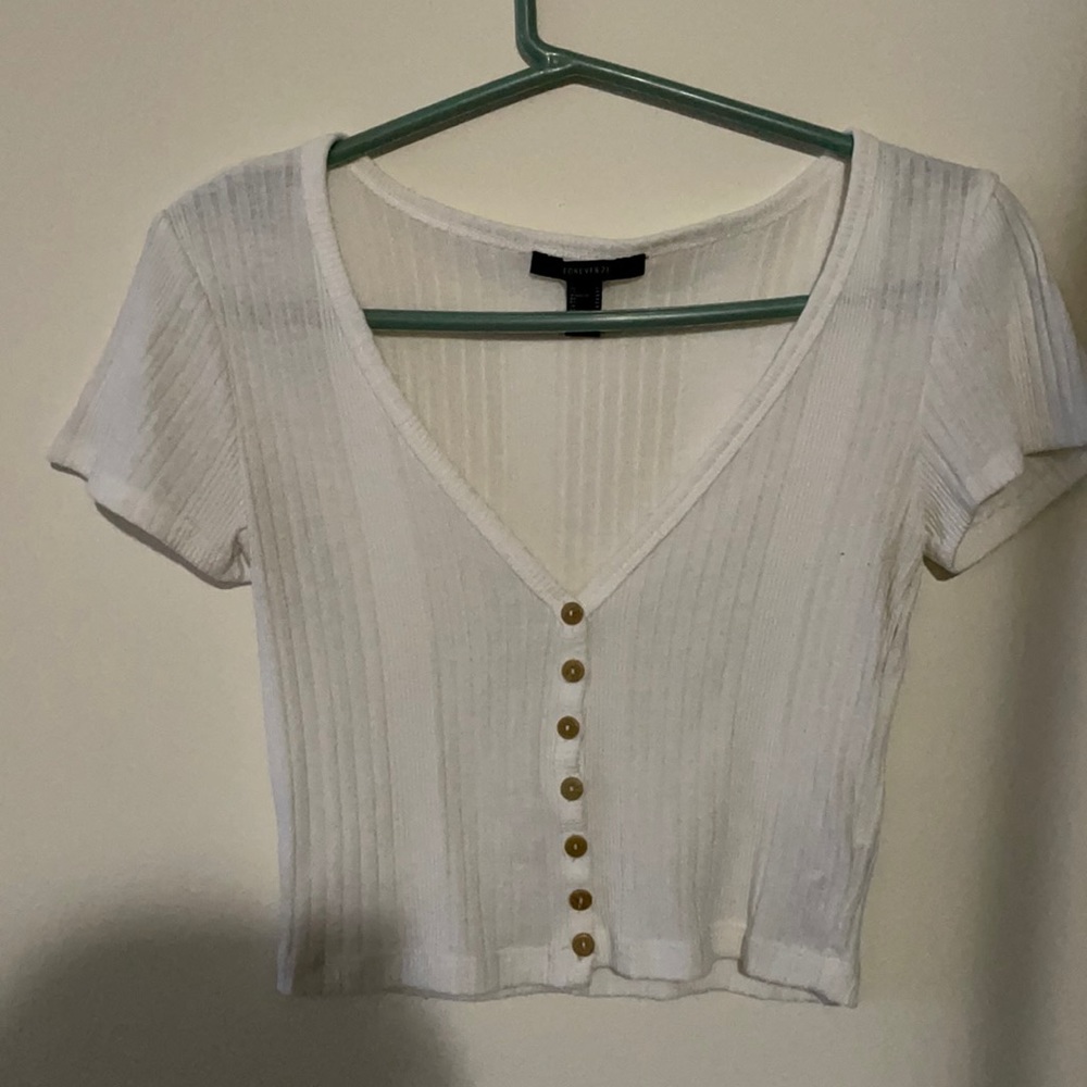 White Crop Top